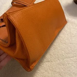 トートバッグ Plinio Visona' Compact Orange Handbag In Smooth Leather LINDA20099ARANCIA_2_ef761d91-